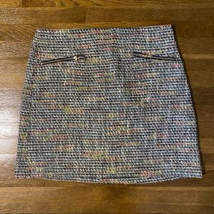 LOFT tweed mini skirt
